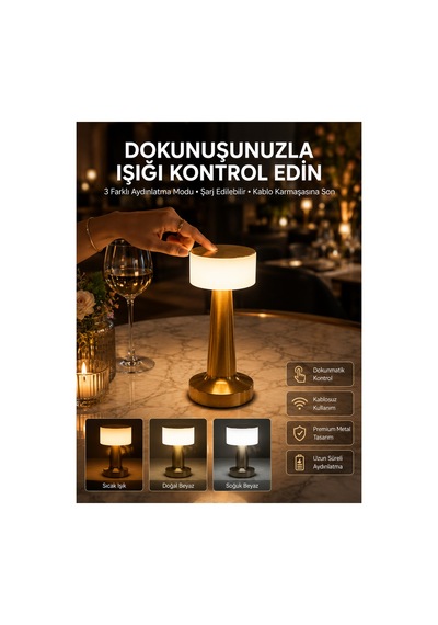 En Popüler Dekoratif Masa Lambası Dokunmatik Renk Değiştirebilen Gece Lambası Uygun Renklı