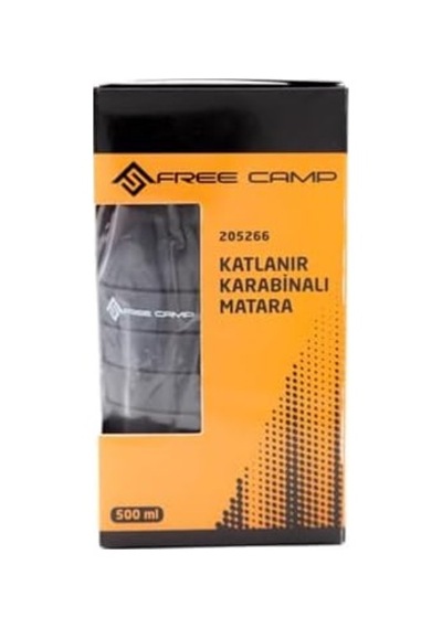Katlanır Karabinalı Matara Acı Kahverengi