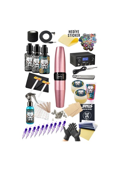 Ava Gt-pen Mini Pembe Kablosuz Kalıcı Makyaj Seti 3.5 Mm Kalıcı Makyaj Pen Set