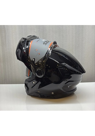 Axxıs Kask Fu409sv Ghostfıghter Sv Solıd A1 Parlak Siyah