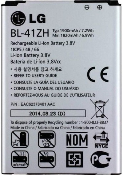 LG Uyumlu Leon H340N Bl-41Zh Batarya Pil 1900 Mah