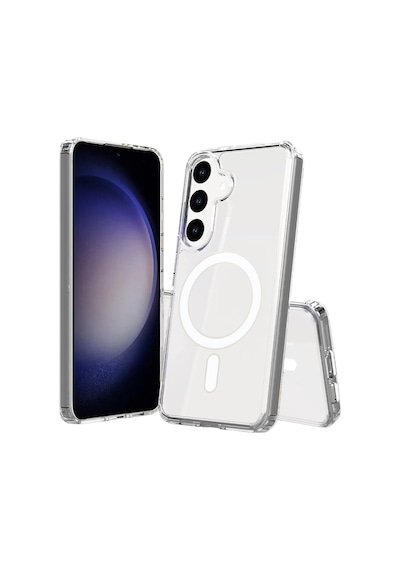 Samsung Uyumlu Galaxy S26 Plus Uyumlu Magneticsafe Şeffaf Silikon - Şeffaf