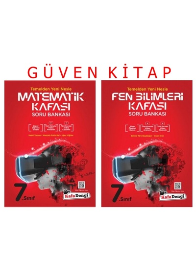 Kafadengi Yayınları 7.sınıf Matematik Fen S.B. Seti