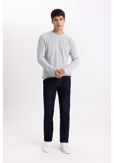 DeFacto Standart Fit Normal Kesim Bisiklet Yaka Basic Düz Triko Kazak A8458AX24SPGR184