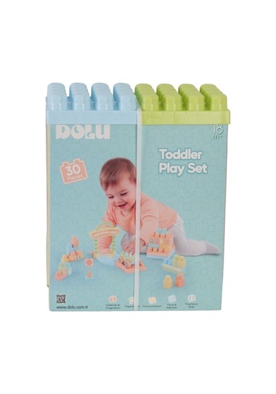 Mey İthalat 5218 Oyuncak Yol Ve Blok Set 30 Pcs