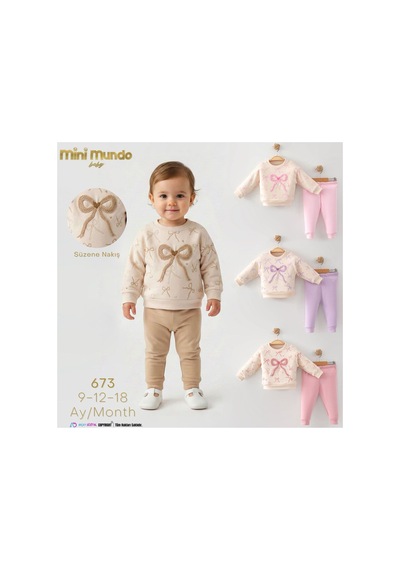 Mini Mundo Kız Bebek Bebek Alt Üst Takımı 673 Kurdale Kurdale