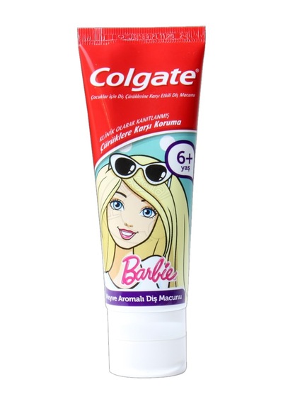Colgate Barbie 6+ Yaş Çocuk Diş Macunu 75 ML Kırmızı Kutu