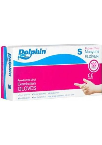 Dolphin Vinil Eldiven Pudrasız Small
