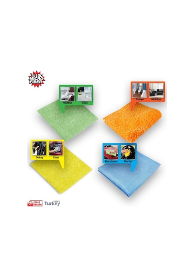 Automix 4'lü Kutulu Mikrofiber Bez / Aracınız İçin Pratik Ve Çiziksiz Temizlik