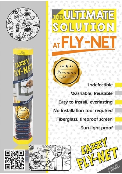 Eazzy Fly-net Pencere Sinekliği 130x160cm Standart