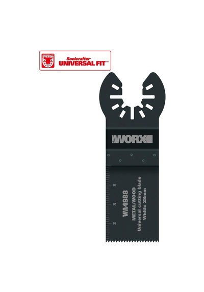 WORX WA4988 Çok Amaçlı Raspalama Makinası İçin 28x40mm Metal, Ahşap, Fiberglas, PVC Universal Kesme Bıçağı