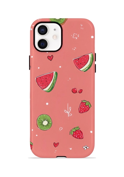 Apple iPhone Uyumlu 11 Vorian Çift Katmanlı Magsafe Kılıf Summer Fruit Crush