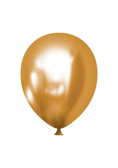 Helyuma Uyumlu Gold Altın Krom Balon Mirror Balon 12 İnç 50 Adet Gold Altın Balon 12 İnch Diğer