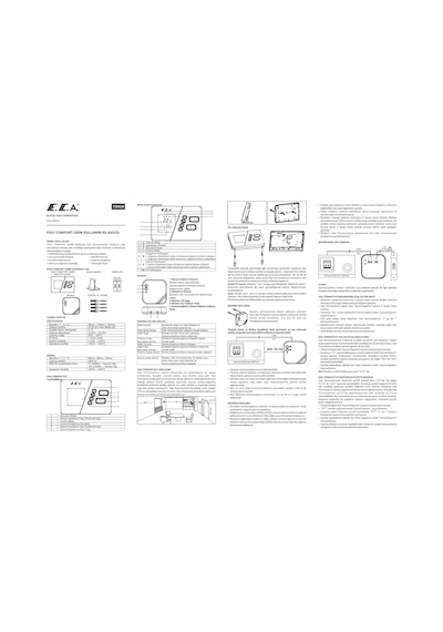 Eca Poly Comfort 200 B Kablosuz Oda Termostatı 7006903007