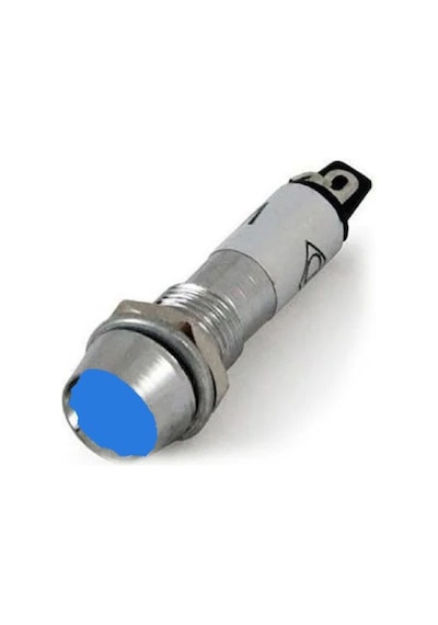 Çin N761l-led24v-mv ,mavi-24v Metal M8 Led Lamba