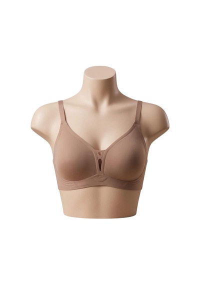 Best Bra L-247 Lazer Dikişsiz Balensiz Pedli İz Bırakmaz Yumuşak Dokulu Sütyen Vizon