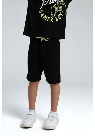 Rolypoly Erkek Çocuk Siyah Bermuda Takım 5274-47574 Siyah
