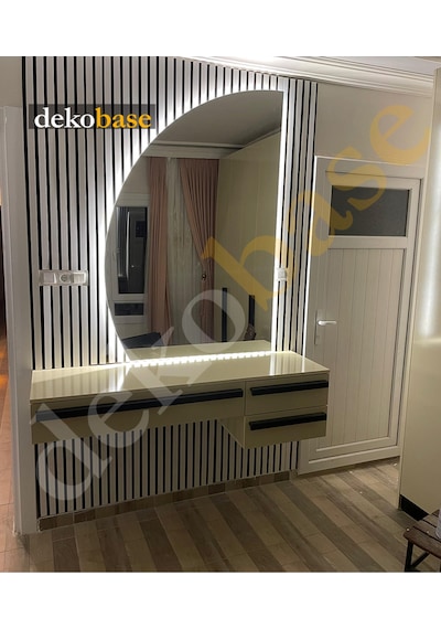 Beyaz 60x270 Cm Yeni Nesil Akustik Ahşap Duvar Paneli