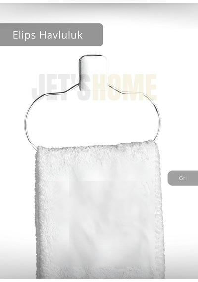 Jet's Home Elips Havluluk Paslanmaz Çelik Banyo Havluluk Düzenleyici Krom Krom