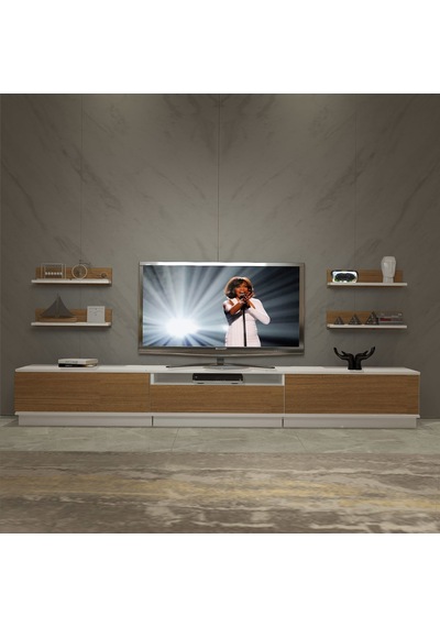 Decoraktiv Trendstyle 270rs Slm Tv Ünitesi Tv Sehpası - Beyaz Ceviz Beyaz - Ceviz Decoraktiv Trendstyle 270rs Slm Tv Ünitesi Tv Sehpası - Beyaz Ceviz Beyaz - Ceviz