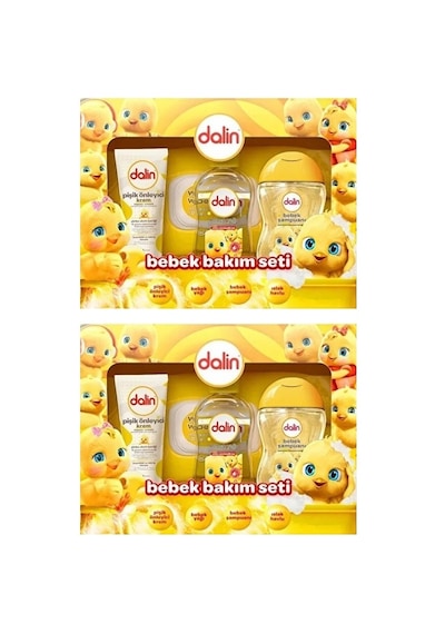 Dalin Bebek Bakım Seti 4 Parça Kutulu Yenidoğan X 2 Set