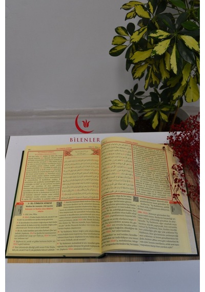 Bilgisayar Hatlı, Renkli, 3 Lü Kur'an-ı Kerim Cami Boy