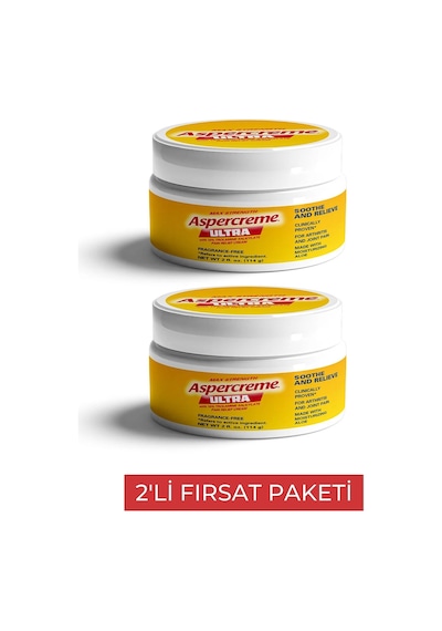 Aspercreme Ultra Masaj Kremi 2 Adet