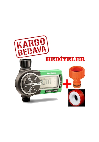 Rainbird Musluk Ucu Dijital Pilli Zamanlayıcı 3-4" 1Zehtmr