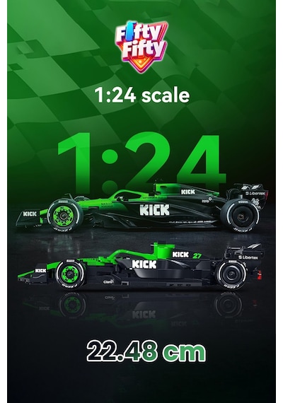 Cada Sauber F1 C45 2025 Formula Aracı 1/24 Scale -c55082w 348 Parça Oyuncak Yapım Seti Blok Araba