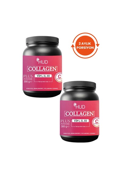 Hud Collagen Plus Powder 300 G (2 Adet)