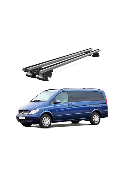 Venüs Mercedes-benz Viano W639 2003-2014 Uyumlu Gri Ara Atkı Port Bagaj Tavan Barı
