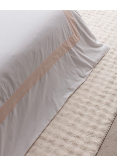 Madame Coco Valette Çift Kişilik %100 Pamuk Nevresim Takımı - Beyaz/pudra 8684427205051 Beyaz