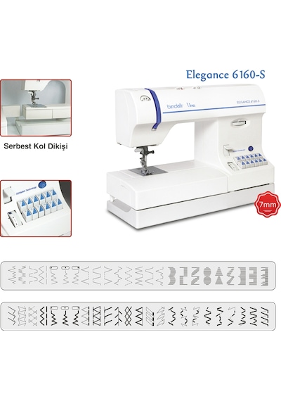 Bindallı Elegance 6160-S Ev Tipi Dikiş Makinesi (K.Çantalı)