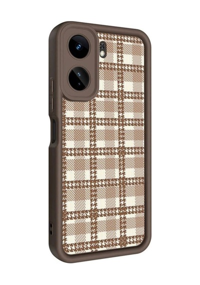 Xiaomi Mi 13t Pro Kılıf Kamera Korumalı Baskılı Arka Yüzey Zore Klas Kapak Açık Kahve