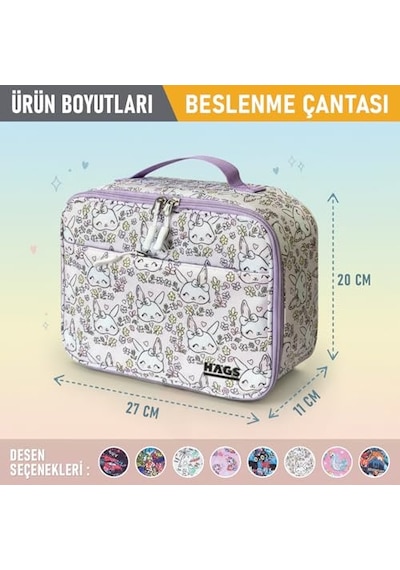 Çocuk Beslenme Çantası, Kız Çocukları İçin Öğle Yemeği Kutusu - Termal Yalıtımlı Kız Çocuk Beslenme Çant Genel
