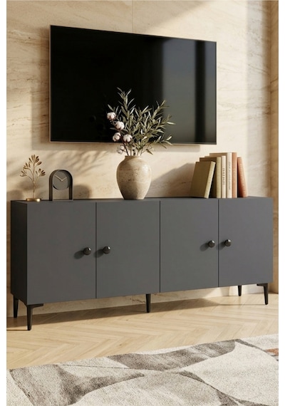 Ka1818a Pella Konsol Ve Tv Sehpası Antrasit 180cm