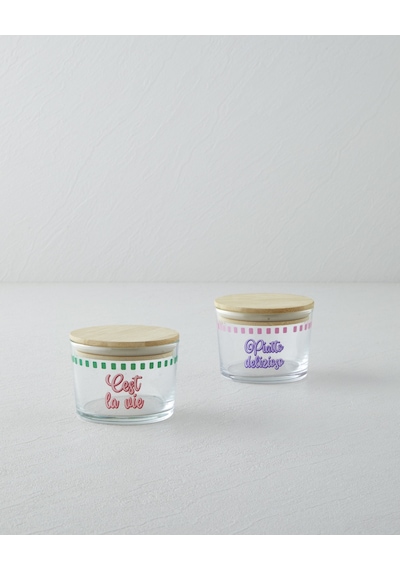 English Home Piatto Cest Cam 2'li Baharatlik 220 Ml - 220 Ml Pembe - Lila Pembe - Lila