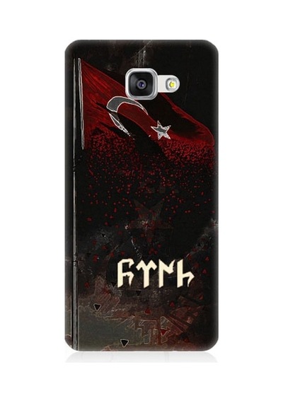 Samsung Galaxy A7 2016 Uyumlu Bayrak Ve Türk Desenli Silikon Kılıf