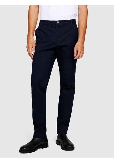 Sisley Esnek Slim Fit Chino Pantolon Erkek Lacivert Pantolon - 323a4jgcsf03e