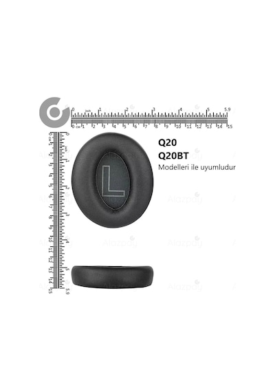 Anker Soundcore Life Q20 Q20 Bt Uyumlu Hafızalı Köpük Özellikli Kulaklık Sünger Yastığı Deri Siyah