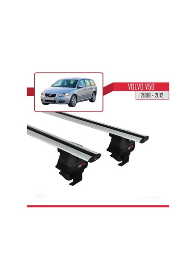Volvo V50 2008-2012 Arası İle Uyumlu Ace-4 Ara Atkı Tavan Barı Gri