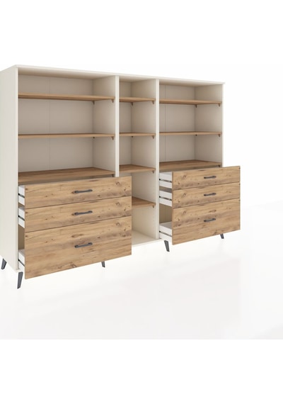 Hyperion Dolap 10 Raflı 6 Çekmeceli 220x44x163 Aytaşı-çam Atlas Çam - Aytası Hyperion Dolap 10 Raflı 6 Çekmeceli 220x44x163 Aytaşı-çam Atlas Çam - Aytası
