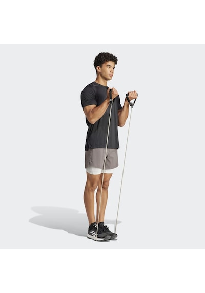 Adidas Wo Pow 2ın1 Erkek Spor Taytlı Şort - Is3842 Gri
