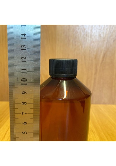 250 Cc Amber Plastik Şişe - Siyah Kapaklı- 250ml Kahverengi Kapa