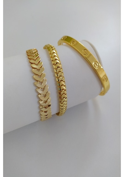 Kadın Gold Renk Kılçık Model Tırtıl Model Düz Model Kararmaz Çok Renkli Kadın Gold Renk Kılçık Model Tırtıl Model Düz Model Kararmaz Çok Renkli