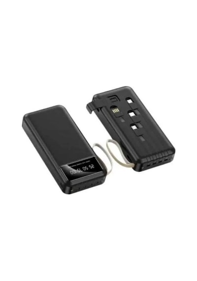 Powerbank Şarj Cihazı 4 Çıkışlı 20.000 Mah Powerbank Kompakt Yüksek Kapasiteli Hızlı Şarj Siyah 47561805