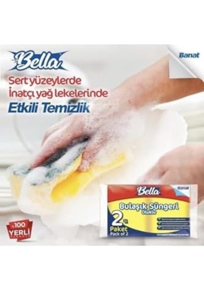 Oluklu Bulaşık Süngeri 2'li