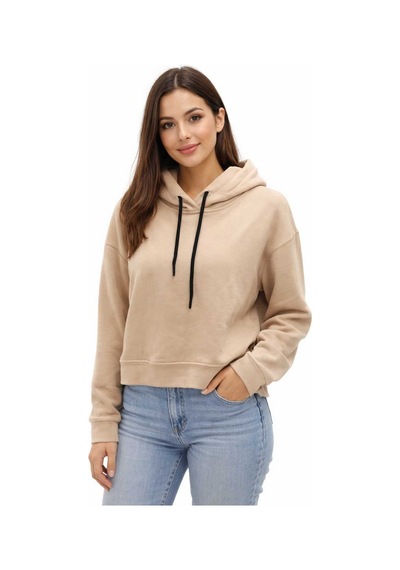 Bebuy Kapşonlu Sweatshirt Bej