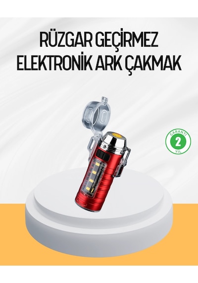 Çok Fonksiyonlu Elektrikli Çakmak El Feneri Özellikli Çok Renkli