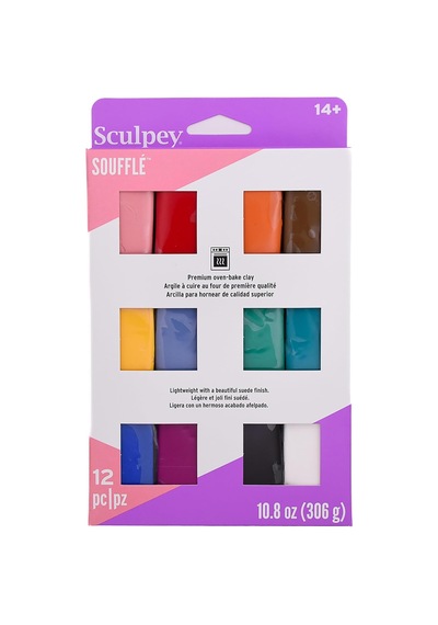 Polyform Sculpey Sufle Polimer Fırın-bake Clay, 12 Renk Seti, Toksik Olmaz, 12 Oz., Takı Yapımı, Tatil, Dıy, Karı Diğer